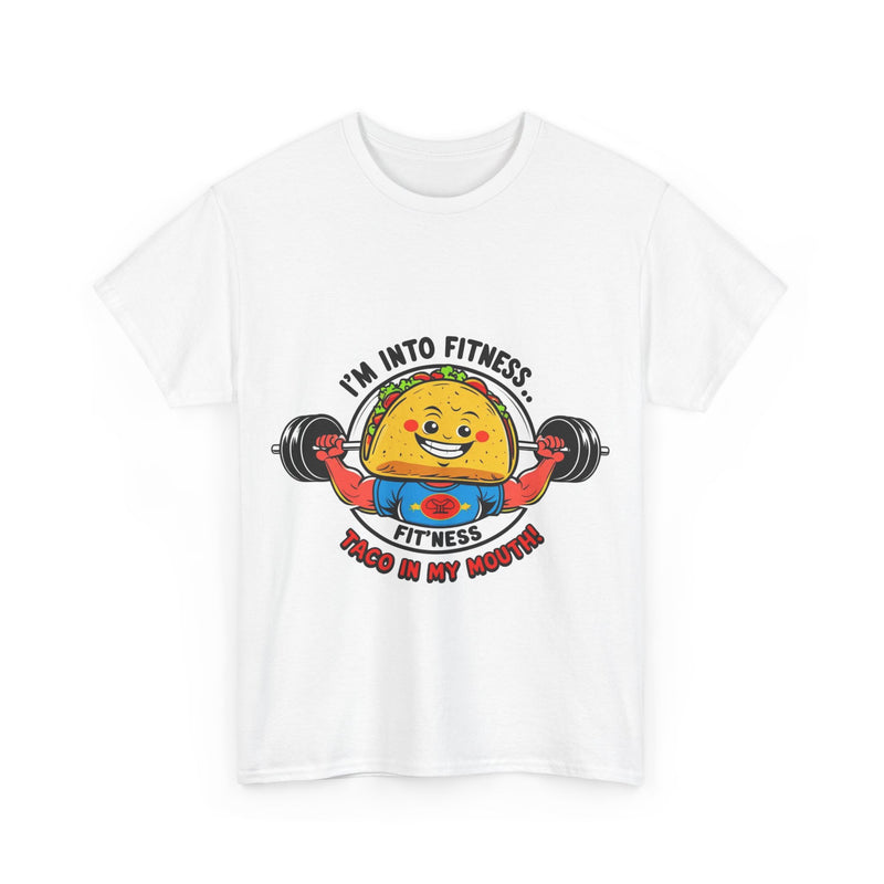 Fitness Taco Tee - Fun Unisex Cotton Shirt, Gym Apparel, Foodie Gift, Workout Fashion, Fitness Humor