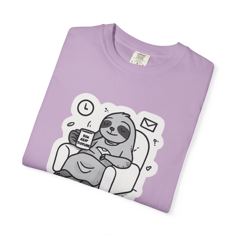 Comfy Sloth T-Shirt - Funny Graphic Tee, Unisex Apparel for Relaxation, Perfect for Lazy Days, Gift for College Students, Outfit Repeater
