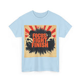 Focus Fight Finish Tee - Motivational T-Shirt, Fitness Shirt, Gym Apparel, Unisex Casual Wear, Gift for Athletes