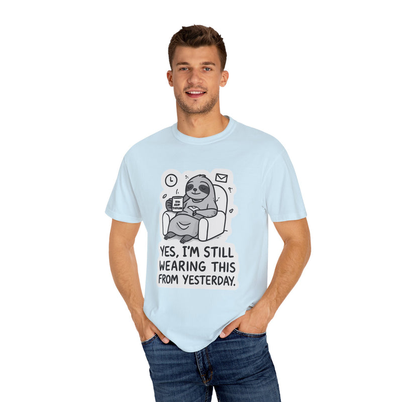 Comfy Sloth T-Shirt - Funny Graphic Tee, Unisex Apparel for Relaxation, Perfect for Lazy Days, Gift for College Students, Outfit Repeater