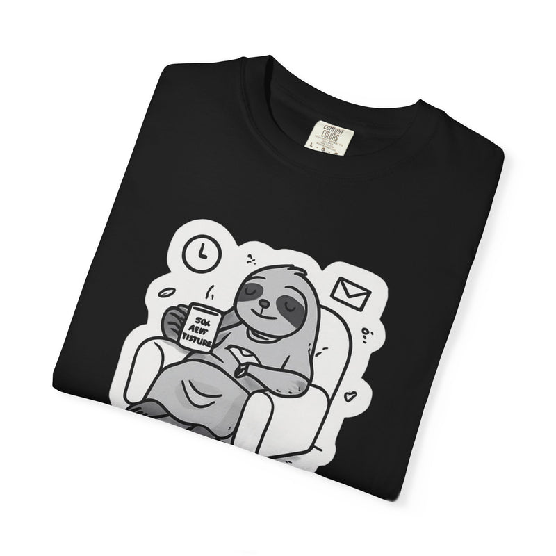 Comfy Sloth T-Shirt - Funny Graphic Tee, Unisex Apparel for Relaxation, Perfect for Lazy Days, Gift for College Students, Outfit Repeater