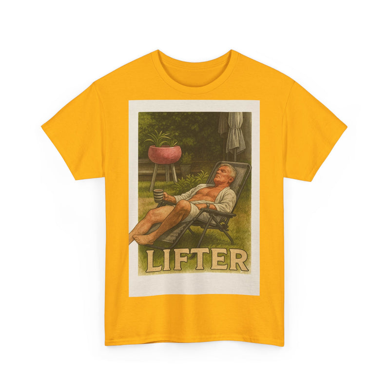 Relaxed Lifter Cotton Tee, Vintage Workout Tee, Unisex Gym Shirt, Casual Fitness Apparel, Gift for Fitness Enthusiasts