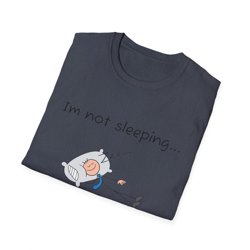 Funny Battery Saving Mode T-Shirt, Unisex Humor Tee, Gift for Friends, Sleepy Shirt, Casual Wear, Unique Graphic Tee