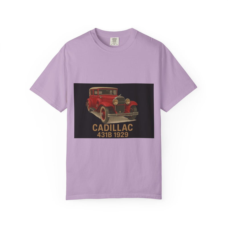 1929 Caddilac T-Shirt, Car Enthusiast Tee, 1929 Cadillac Shirt, Gift for Him, Classic Auto Fashion, Unisex Garment-Dyed Top