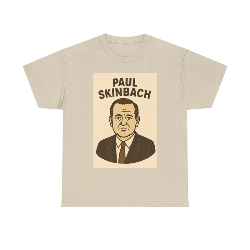 Retro Graphic Tee - Paul Skinbach, Vintage Style Shirt, Casual Wear, Gift for Him, Unisex Cotton T-Shirt