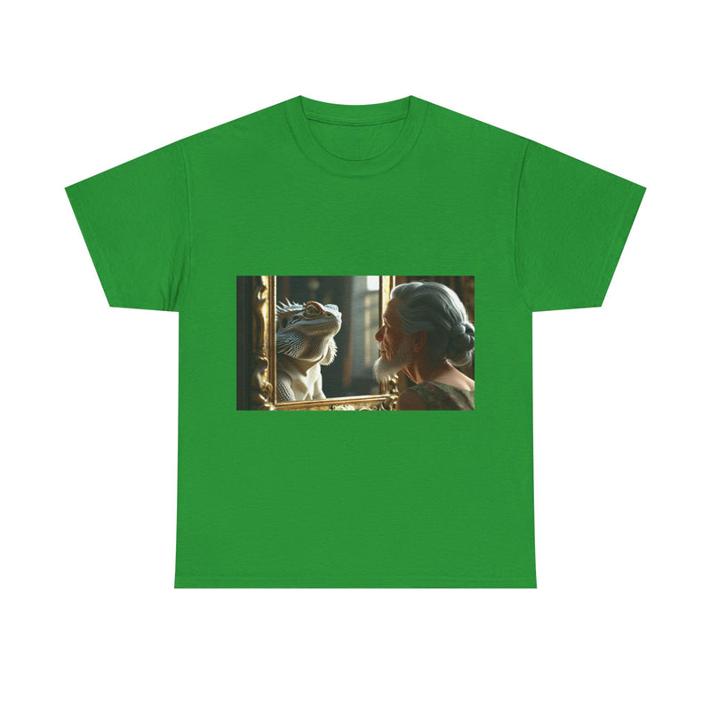 Unisex Heavy Cotton Tee - Playful Nostalgia Shirt, Casual Wear, Gift for Friends, Movie Night, Unique Graphic Tee