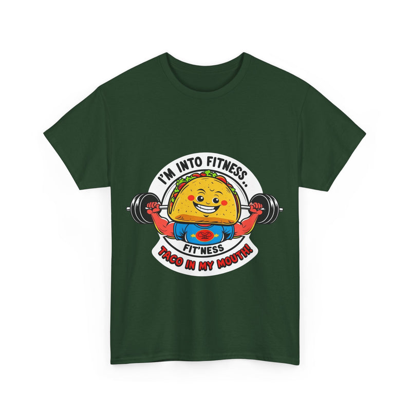 Fitness Taco Tee - Fun Unisex Cotton Shirt, Gym Apparel, Foodie Gift, Workout Fashion, Fitness Humor