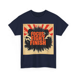 Focus Fight Finish Tee - Motivational T-Shirt, Fitness Shirt, Gym Apparel, Unisex Casual Wear, Gift for Athletes