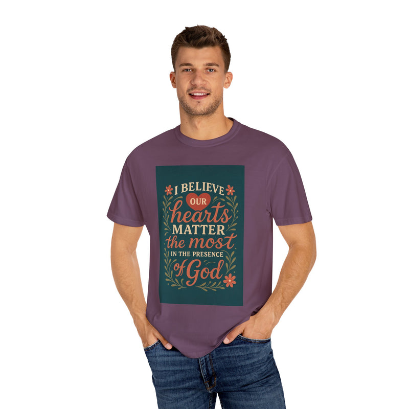 Inspirational god Unisex T-Shirt – Faith, Heartfelt Message, Eco-Friendly, Gift for Religious Occasions, Spiritual Wear, Casual Comfort