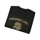 Confidence Level Kanye Tee, Funny Graphic T-Shirt, Hip Hop Style Shirt, Gift for Music Lovers, Casual Everyday Wear