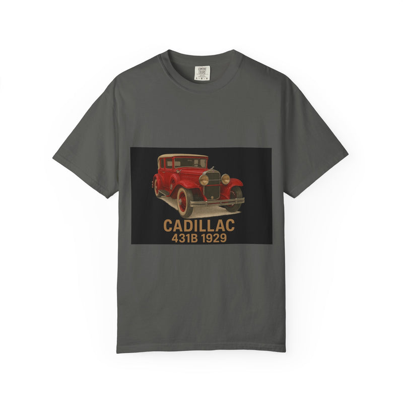 1929 Caddilac T-Shirt, Car Enthusiast Tee, 1929 Cadillac Shirt, Gift for Him, Classic Auto Fashion, Unisex Garment-Dyed Top