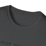 Funny Battery Saving Mode T-Shirt, Unisex Humor Tee, Gift for Friends, Sleepy Shirt, Casual Wear, Unique Graphic Tee
