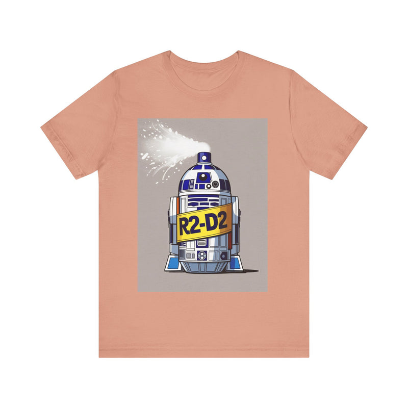 R2-D2 Inspired Unisex Jersey Tee - Fun Graphic Shirt, Space Lover Gift, Nerdy Apparel, Geek Fashion, Birthday Present, Casual Wear