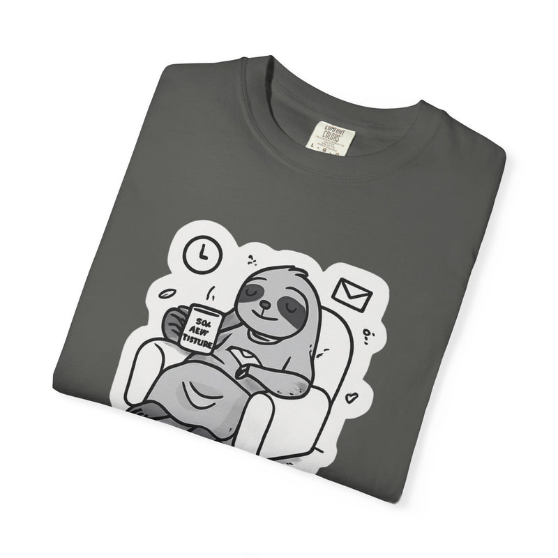 Comfy Sloth T-Shirt - Funny Graphic Tee, Unisex Apparel for Relaxation, Perfect for Lazy Days, Gift for College Students, Outfit Repeater