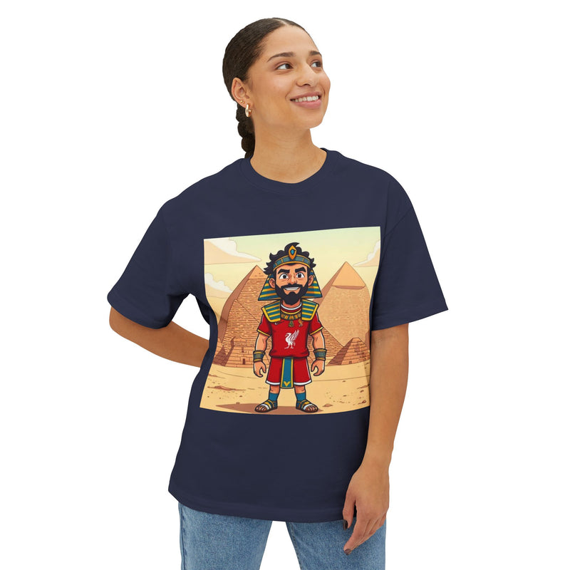 Vintage-Inspired Egyptian Graphic Tee for Adventurers, Unisex Boxy T-Shirt, Retro Travel T-Shirt, Festival Shirt, Gift for Gamers