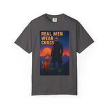 Real Men Wear Crocs T-Shirt, Unisex Casual Tee for Men, Perfect Gift for Dads, Birthdays, and Casual Outings