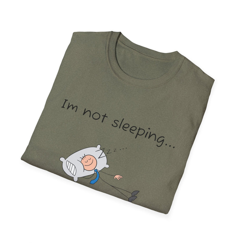 Funny Battery Saving Mode T-Shirt, Unisex Humor Tee, Gift for Friends, Sleepy Shirt, Casual Wear, Unique Graphic Tee