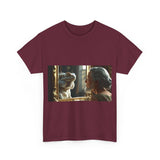 Unisex Heavy Cotton Tee - Playful Nostalgia Shirt, Casual Wear, Gift for Friends, Movie Night, Unique Graphic Tee