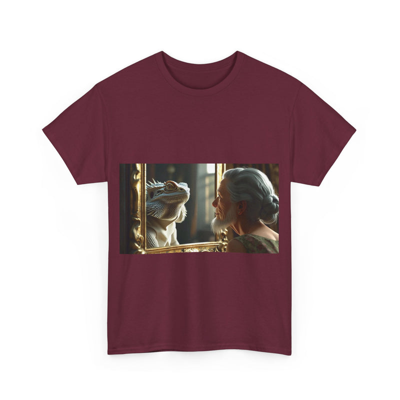 Unisex Heavy Cotton Tee - Playful Nostalgia Shirt, Casual Wear, Gift for Friends, Movie Night, Unique Graphic Tee