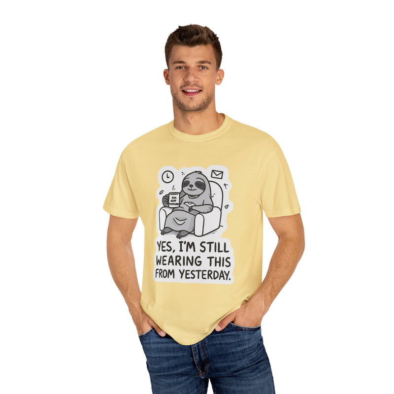 Comfy Sloth T-Shirt - Funny Graphic Tee, Unisex Apparel for Relaxation, Perfect for Lazy Days, Gift for College Students, Outfit Repeater