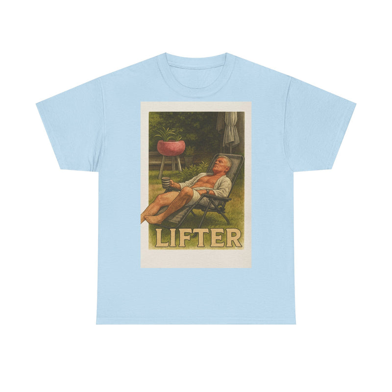 Relaxed Lifter Cotton Tee, Vintage Workout Tee, Unisex Gym Shirt, Casual Fitness Apparel, Gift for Fitness Enthusiasts