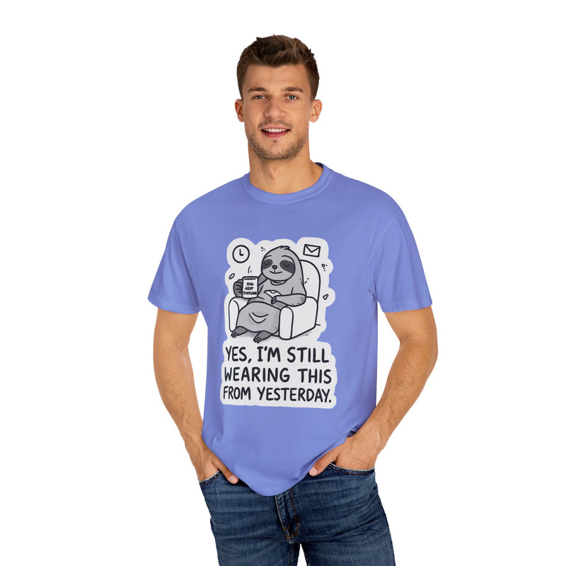 Comfy Sloth T-Shirt - Funny Graphic Tee, Unisex Apparel for Relaxation, Perfect for Lazy Days, Gift for College Students, Outfit Repeater