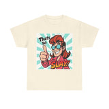 That's So Slay! Unisex Heavy Cotton Tee - Fun Graphic Tee, Gift for Friends, Casual Wear, Celebration Apparel, Trendy Shirt