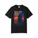 Real Men Wear Crocs T-Shirt, Unisex Casual Tee for Men, Perfect Gift for Dads, Birthdays, and Casual Outings