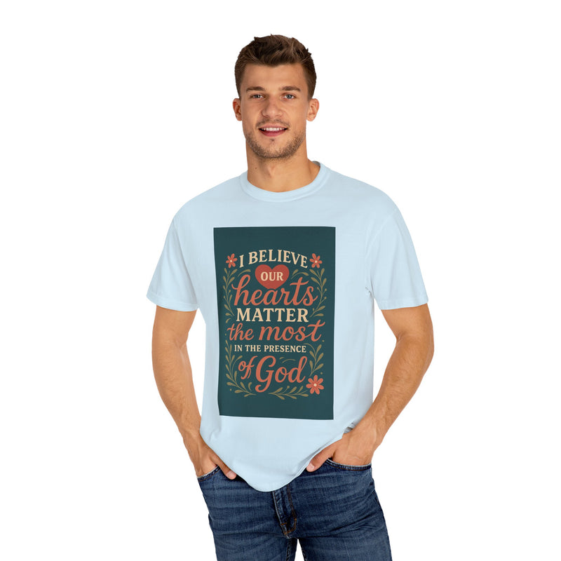 Inspirational god Unisex T-Shirt – Faith, Heartfelt Message, Eco-Friendly, Gift for Religious Occasions, Spiritual Wear, Casual Comfort