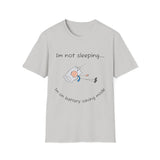 Funny Battery Saving Mode T-Shirt, Unisex Humor Tee, Gift for Friends, Sleepy Shirt, Casual Wear, Unique Graphic Tee