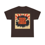 Focus Fight Finish Tee - Motivational T-Shirt, Fitness Shirt, Gym Apparel, Unisex Casual Wear, Gift for Athletes