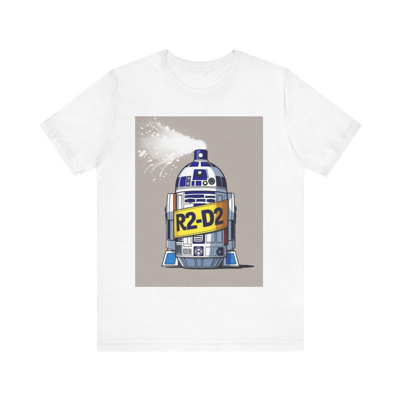 R2-D2 Inspired Unisex Jersey Tee - Fun Graphic Shirt, Space Lover Gift, Nerdy Apparel, Geek Fashion, Birthday Present, Casual Wear