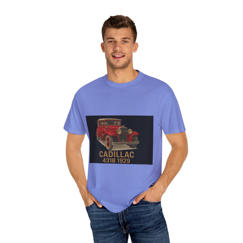 1929 Caddilac T-Shirt, Car Enthusiast Tee, 1929 Cadillac Shirt, Gift for Him, Classic Auto Fashion, Unisex Garment-Dyed Top