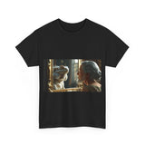 Unisex Heavy Cotton Tee - Playful Nostalgia Shirt, Casual Wear, Gift for Friends, Movie Night, Unique Graphic Tee