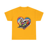 Retro Drag Race Unisex Heavy Cotton Tee, Car Lover Shirt, Vintage Auto Apparel, Gift for Him/Her, Racing Fan Clothes