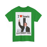 I  Lewis Glastonbury 2025 Unisex Heavy Cotton Tee | Festival Shirt, Concert Apparel, Fan Merchandise, Gift for Music Lovers, Casual Wear