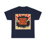 Focus Fight Finish Tee - Motivational T-Shirt, Fitness Shirt, Gym Apparel, Unisex Casual Wear, Gift for Athletes
