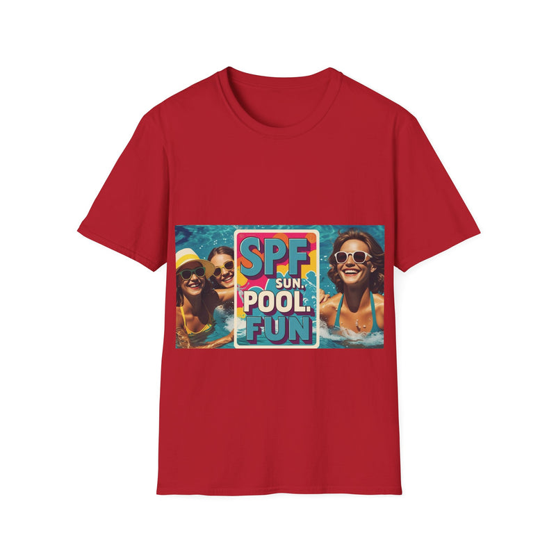 Summer Fun T-Shirt - SPF Pool Party Tee, Beachwear, Vacation Shirt, Gift for Pool Lovers, Unisex Apparel