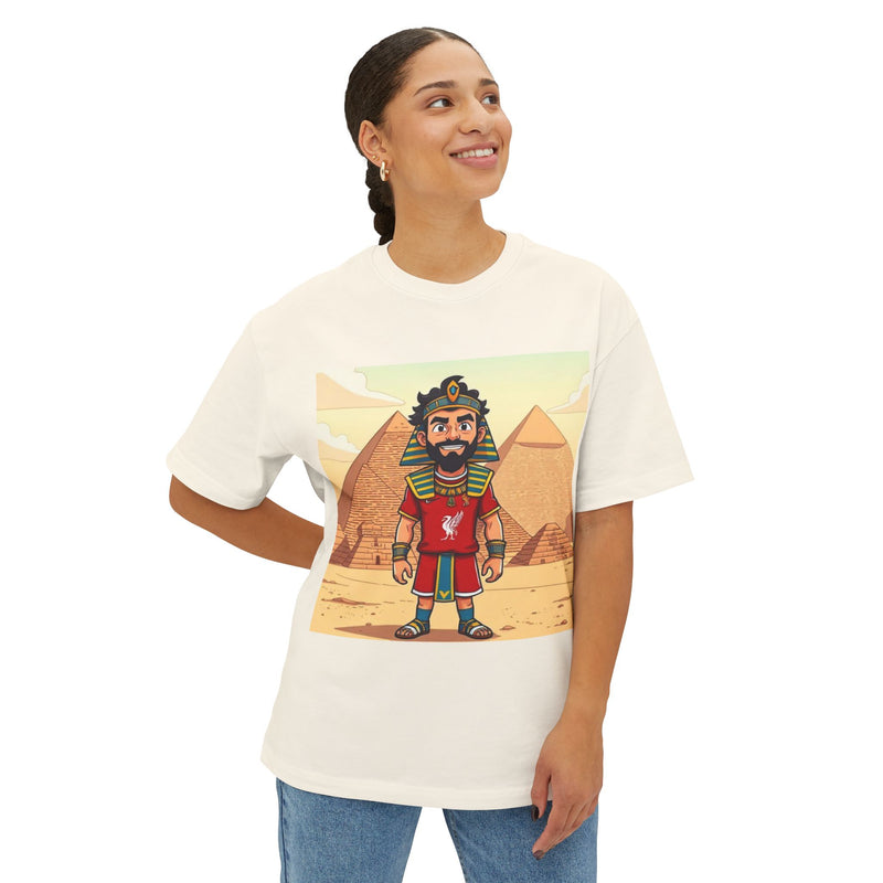 Vintage-Inspired Egyptian Graphic Tee for Adventurers, Unisex Boxy T-Shirt, Retro Travel T-Shirt, Festival Shirt, Gift for Gamers
