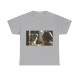Unisex Heavy Cotton Tee - Playful Nostalgia Shirt, Casual Wear, Gift for Friends, Movie Night, Unique Graphic Tee
