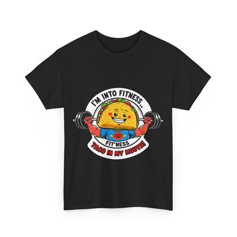 Fitness Taco Tee - Fun Unisex Cotton Shirt, Gym Apparel, Foodie Gift, Workout Fashion, Fitness Humor