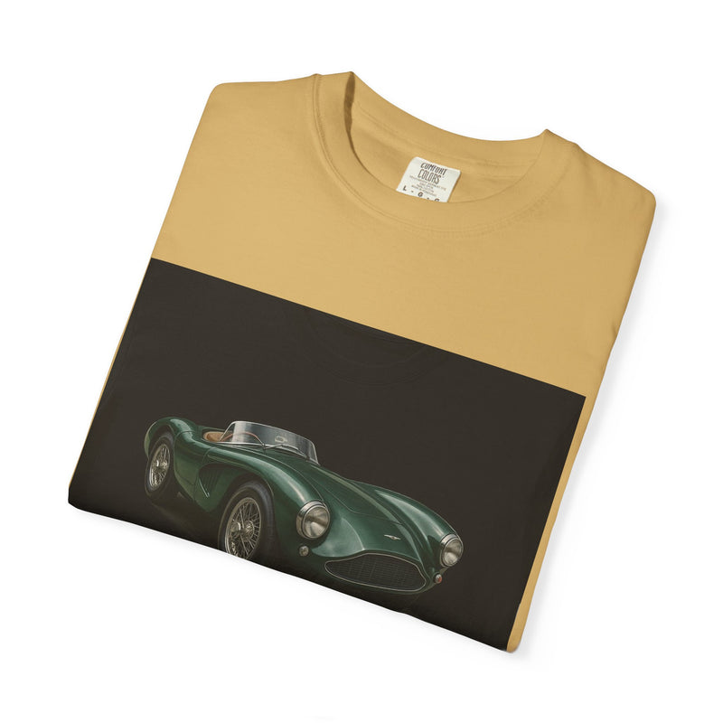 Aston Martin DB3S Unisex Garment-Dyed T-shirt, Car Enthusiast Tee, Vintage Auto Apparel, Perfect Gift for Him, Birthday or Christmas