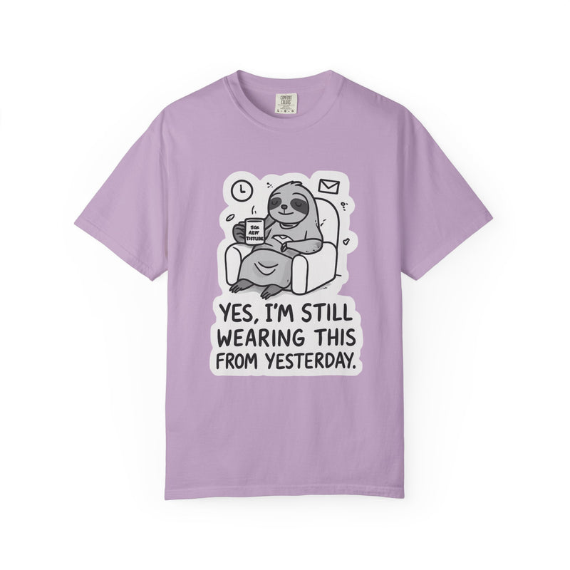 Comfy Sloth T-Shirt - Funny Graphic Tee, Unisex Apparel for Relaxation, Perfect for Lazy Days, Gift for College Students, Outfit Repeater