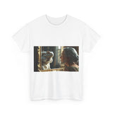 Unisex Heavy Cotton Tee - Playful Nostalgia Shirt, Casual Wear, Gift for Friends, Movie Night, Unique Graphic Tee