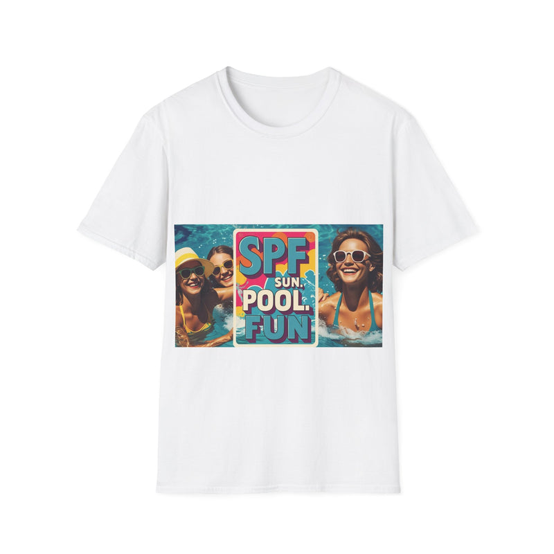 Summer Fun T-Shirt - SPF Pool Party Tee, Beachwear, Vacation Shirt, Gift for Pool Lovers, Unisex Apparel