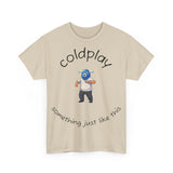 Coldplay Inspired Unisex Heavy Cotton Tee - Music Tee, Band T-Shirt, Concert Outfit, Music Lover Gift, Casual Wear