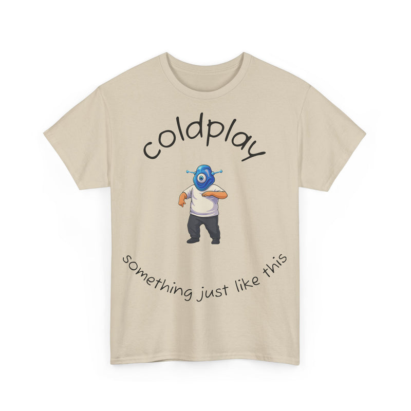 Coldplay Inspired Unisex Heavy Cotton Tee - Music Tee, Band T-Shirt, Concert Outfit, Music Lover Gift, Casual Wear