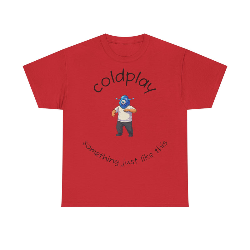 Coldplay Inspired Unisex Heavy Cotton Tee - Music Tee, Band T-Shirt, Concert Outfit, Music Lover Gift, Casual Wear