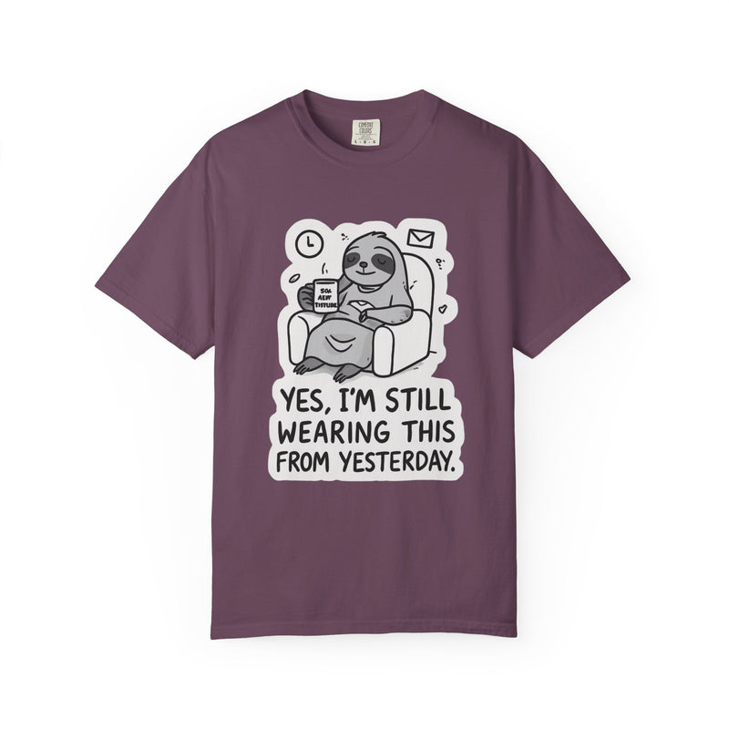 Comfy Sloth T-Shirt - Funny Graphic Tee, Unisex Apparel for Relaxation, Perfect for Lazy Days, Gift for College Students, Outfit Repeater