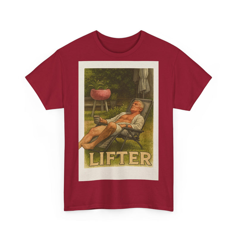 Relaxed Lifter Cotton Tee, Vintage Workout Tee, Unisex Gym Shirt, Casual Fitness Apparel, Gift for Fitness Enthusiasts